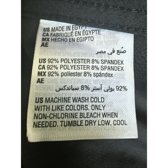 Alfani Men's Regular Fit Travel Ready Solid Dress Shirt Black 16-16.5/32-33 - Picture 7 of 7